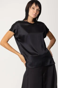 Pinko Blusa In SatinNERO LIMOUSINE