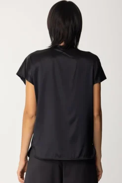 Pinko Blusa In SatinNERO LIMOUSINE