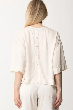 Pinko Blusa Over In Twill Di ViscosaTINTA ROSA