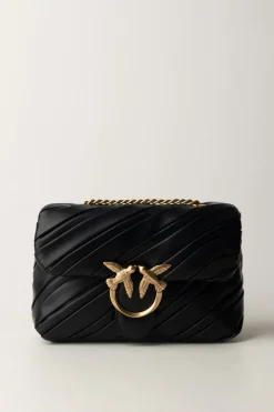 Pinko Borsa a Tracolla Love PuffNERO-ANTIQUE GOLD