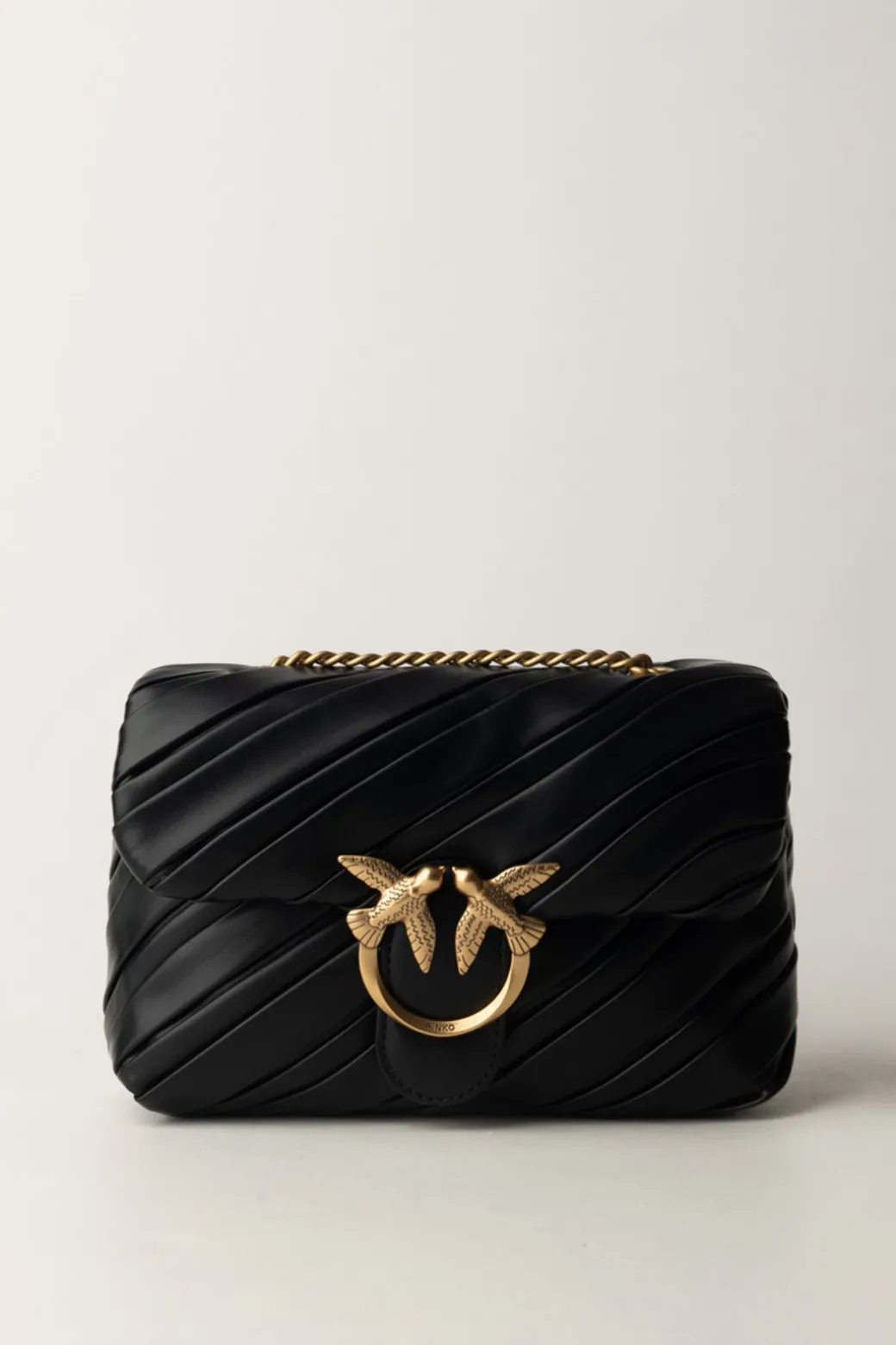 Pinko Borsa a Tracolla Love PuffNERO-ANTIQUE GOLD