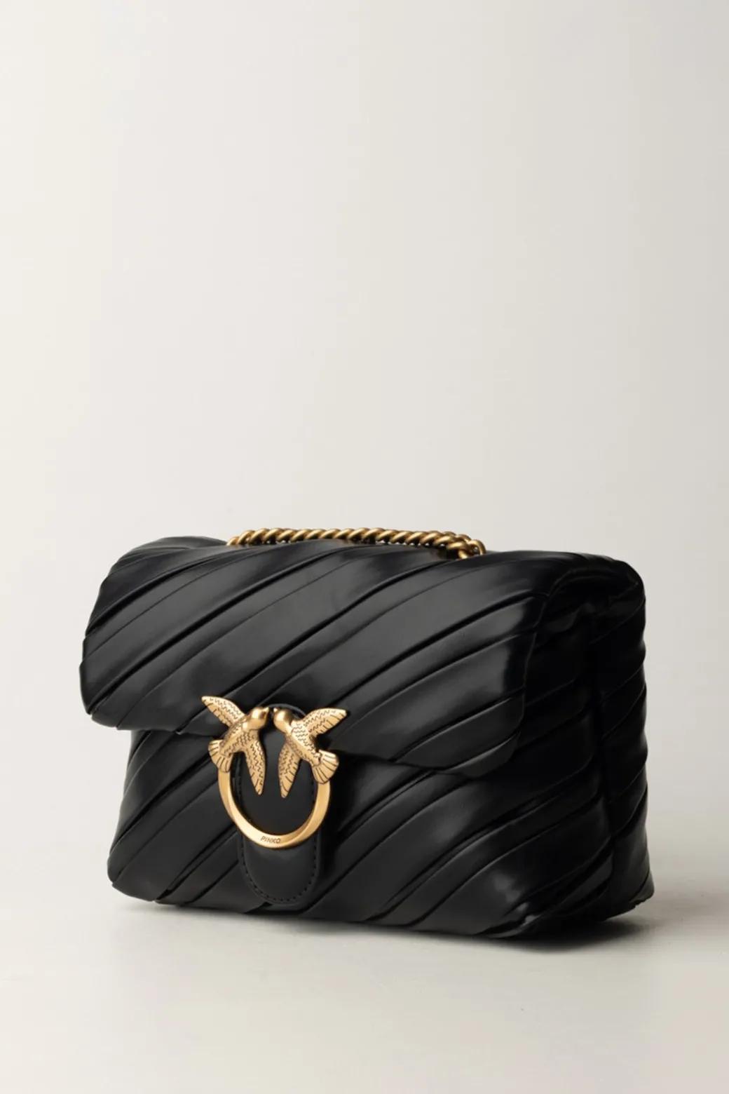 Pinko Borsa a Tracolla Love PuffNERO-ANTIQUE GOLD