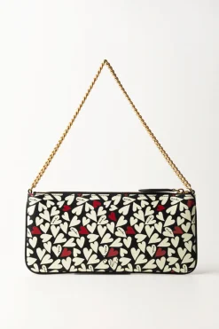 Pinko Borsa Flat HeartsNERO/BIANCO/ROSSO-ANTIQUE GOLD