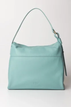 Pinko Borsa Hobo LeafAZZURRO MARE-ANTIQUE GOLD