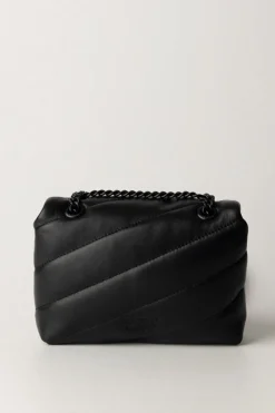 Pinko Borsa Love Puff Mini con Trapuntatura ObliquaNERO LIMOUSINE BLOCK COLOR