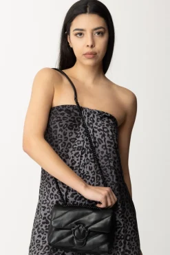 Pinko Borsa Mini con Trapuntatura ObliquaNERO LIMOUSINE BLOCK COLOR