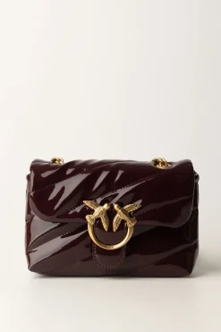 Pinko Borsa Mini Love Bag Lucida e TrapuntataCIOCC. AMARO-ANTIQUE GOLD