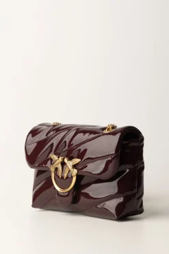 Pinko Borsa Mini Love Bag Lucida e TrapuntataCIOCC. AMARO-ANTIQUE GOLD