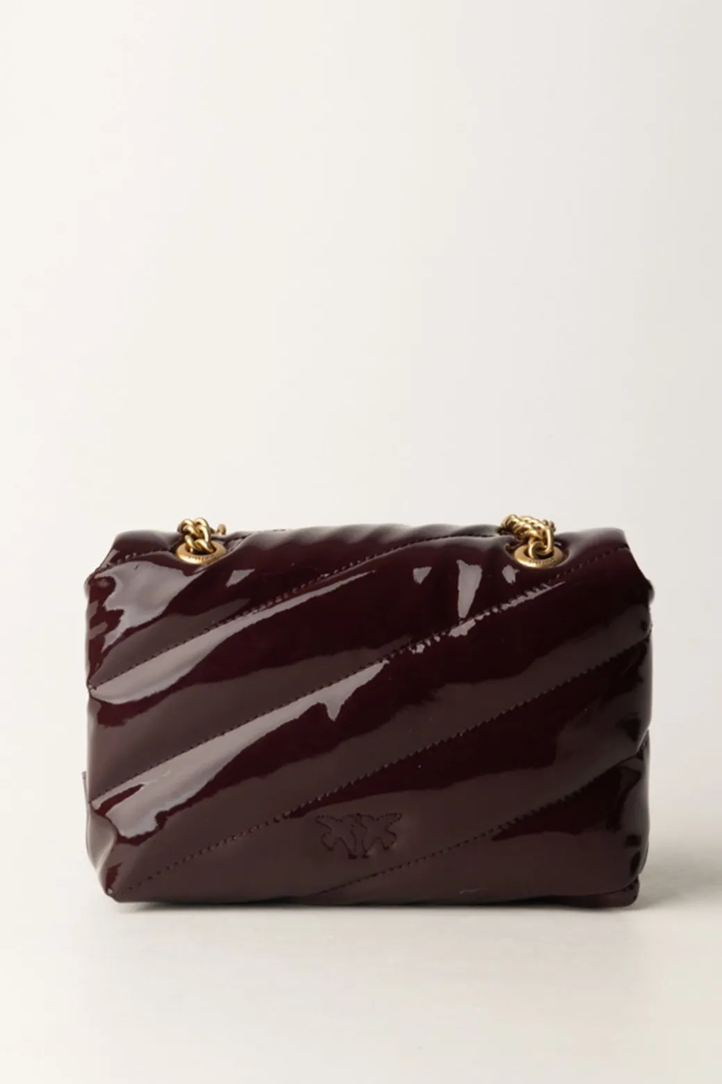 Pinko Borsa Mini Love Bag Lucida e TrapuntataCIOCC. AMARO-ANTIQUE GOLD