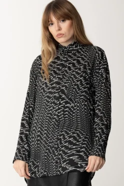 Pinko Camicia con Stampa LetteringNERO/BIANCO