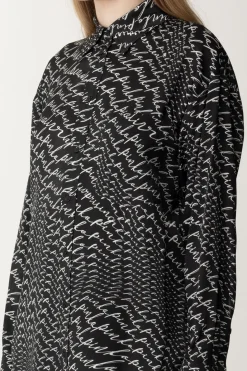 Pinko Camicia con Stampa LetteringNERO/BIANCO