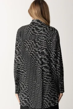 Pinko Camicia con Stampa LetteringNERO/BIANCO