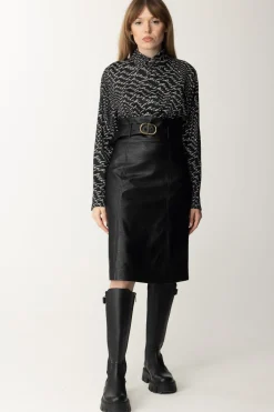 Pinko Camicia con Stampa LetteringNERO/BIANCO