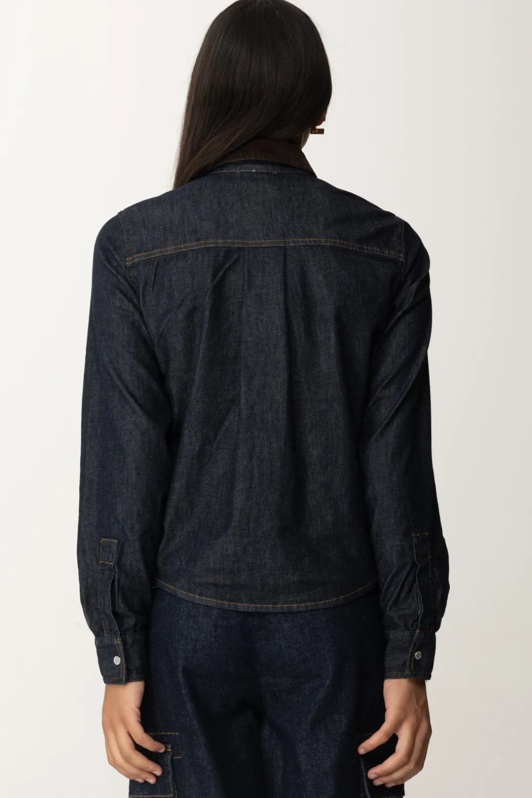 Pinko Camicia Coro In JeansLAVAGGIO RINSE BLU SCURO