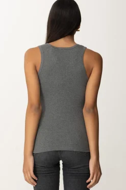 Pinko Canotta a Costine con LogoGRIGIO - CORVO