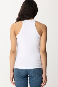 Pinko Canotta a Costine con LogoBIANCO BRILL.