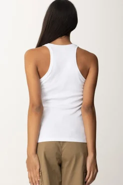 Pinko Canotta a Costine con LogoBIANCO BRILL.