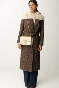 Pinko Cappotto Doppiopetto In Misto LanaCAMMELLO/MARRONE