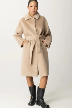 Pinko Cappotto In Pelliccia SinteticaBEIGE NOMADE