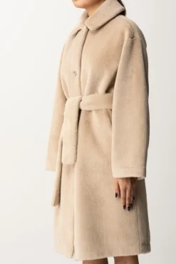 Pinko Cappotto In Pelliccia SinteticaBEIGE NOMADE