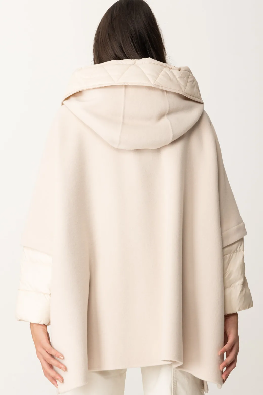 Pinko Cappotto Poncho Medaglia con Dettagli ZipBEIGE