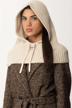 Pinko Cappuccio In Maglia con LogoBEIGE - TALPA