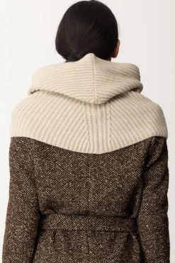 Pinko Cappuccio In Maglia con LogoBEIGE - TALPA