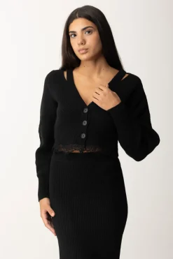 Pinko Cardigan a Coste con PizzoNERO LIMOUSINE