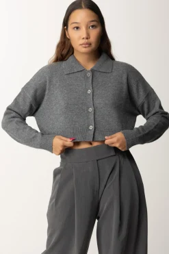 Pinko Cardigan Crop con CanottaGRIGIO/NERO