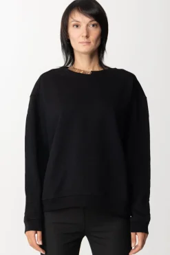 Pinko Felpa con Collana In StrassNERO LIMOUSINE