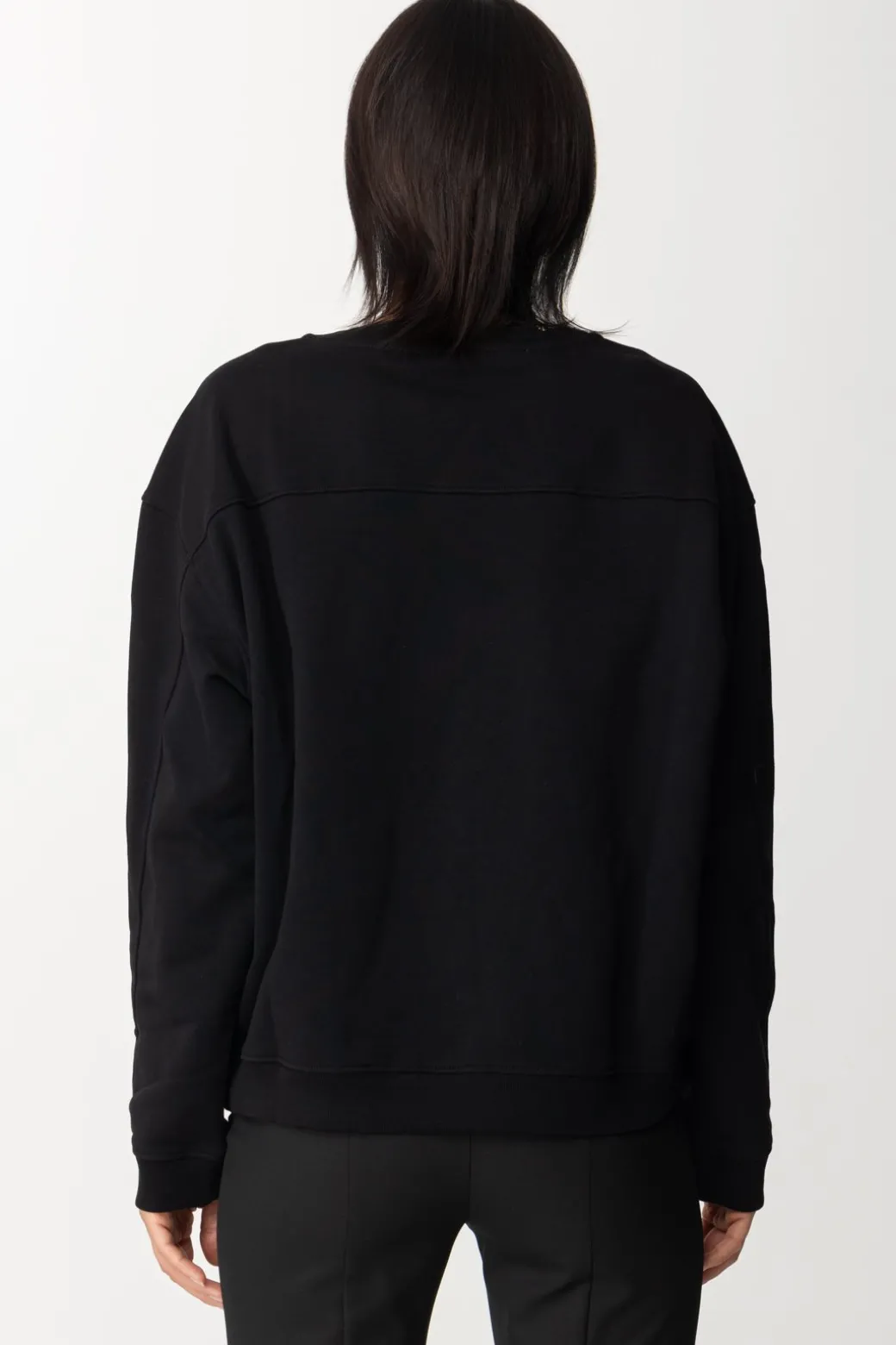 Pinko Felpa con Collana In StrassNERO LIMOUSINE