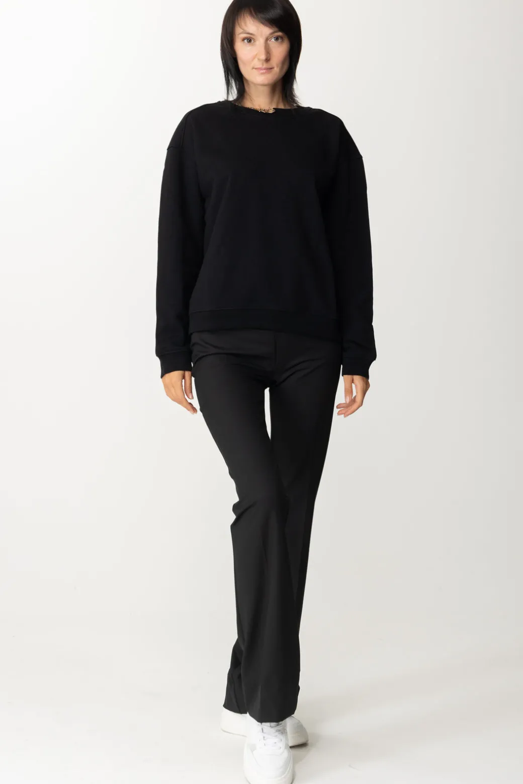 Pinko Felpa con Collana In StrassNERO LIMOUSINE