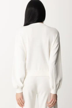 Pinko Felpa con Ricamo Logo Love BirdsBIANCO BRILL.