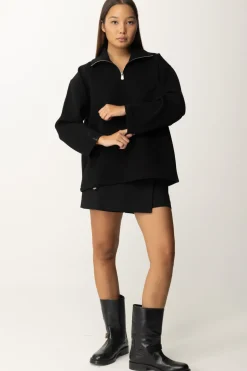 Pinko Felpa Oversize con ZipNERO LIMOUSINE