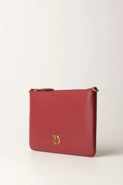 Pinko Flat Love Bag SimplyDARK RED-ANTIQUE GOLD