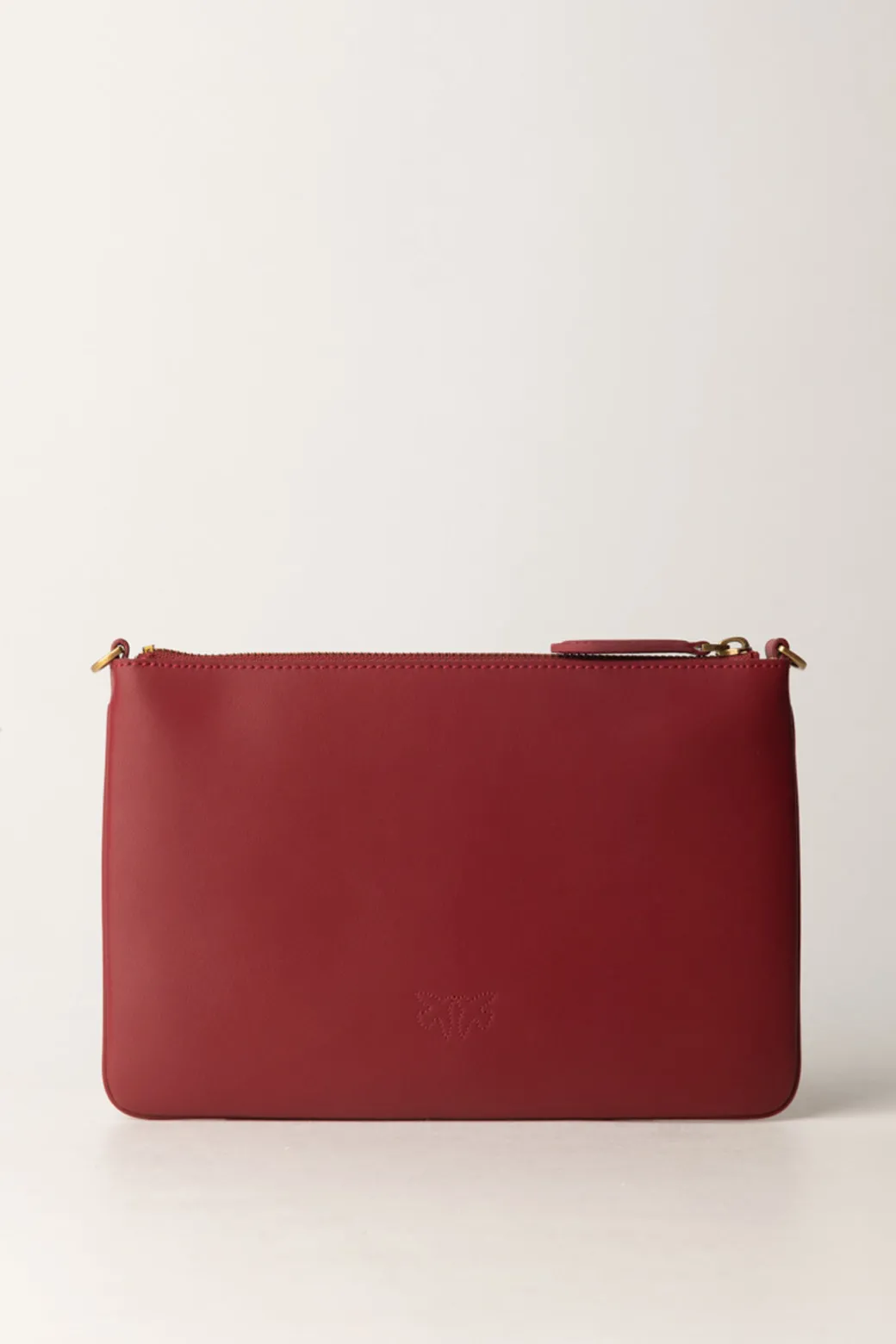 Pinko Flat Love Bag SimplyDARK RED-ANTIQUE GOLD