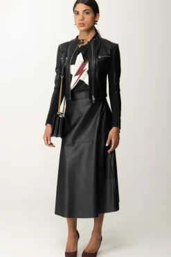 Pinko Giacca Biker BatmanNERO LIMOUSINE