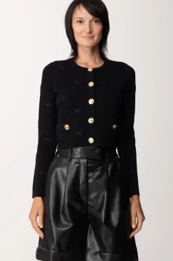 Pinko Giacca con Motivo Love BirdsNERO LIMOUSINE