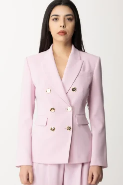 Pinko Giacca Doppiopetto con Tasche a PattaFUMO ORCHIDEA