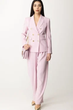 Pinko Giacca Doppiopetto con Tasche a PattaFUMO ORCHIDEA