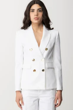 Pinko Giacca Doppiopetto con Tasche a PattaWHITE