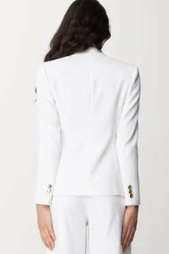 Pinko Giacca Doppiopetto con Tasche a PattaWHITE