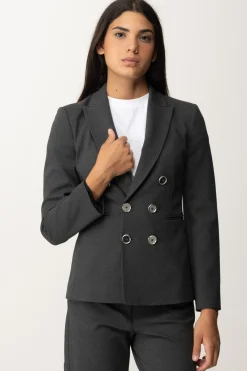 Pinko Giacca Doppiopetto con Bottoni GioielloGRIGIO - CORVO