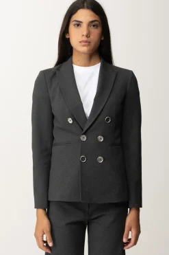 Pinko Giacca Doppiopetto con Bottoni GioielloGRIGIO - CORVO