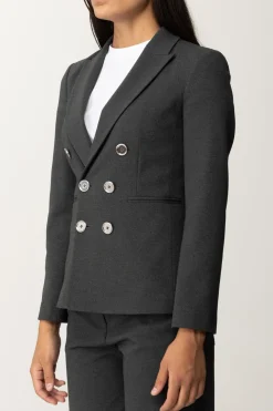 Pinko Giacca Doppiopetto con Bottoni GioielloGRIGIO - CORVO