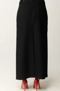 Pinko Gonna Lunga Plissettata con BottoniNERO LIMOUSINE