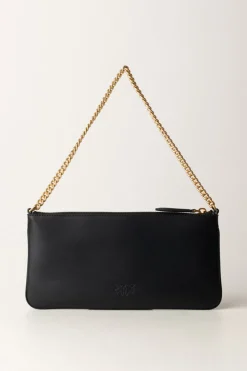 Pinko Horizontal Flat BagNERO-ANTIQUE GOLD