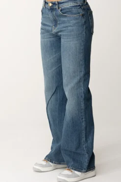 Pinko Jeans Wide Leg Cinque TascheLAVAGGIO VINTAGE SCURO