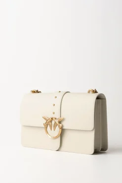 Pinko Love Bag ClassicBIANCO SETA-ANTIQUE GOLD