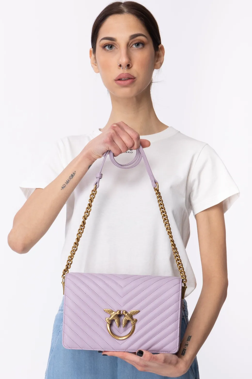 Pinko Love Click Classic TrapuntataIRIS-ANTIQUE GOLD